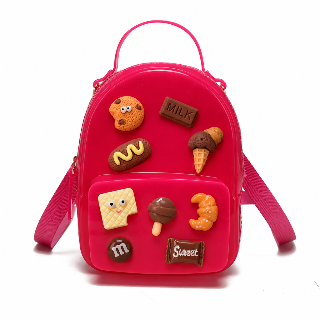 DIY Charm Jelly Mini Backpack – Customizable 4-Theme Set