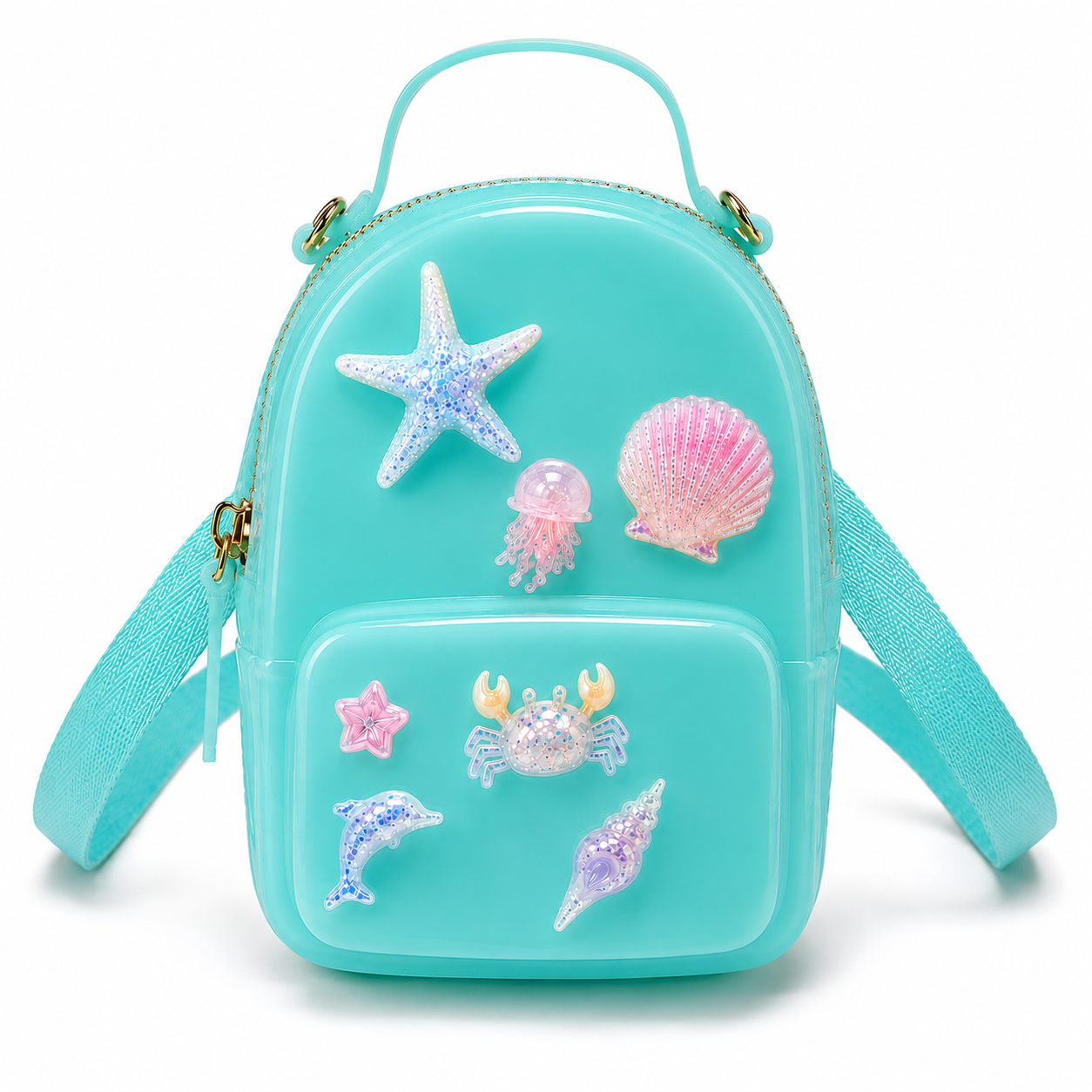 DIY Charm Jelly Mini Backpack – Customizable 4-Theme Set