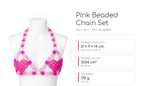 Pink Beaded Chain Top