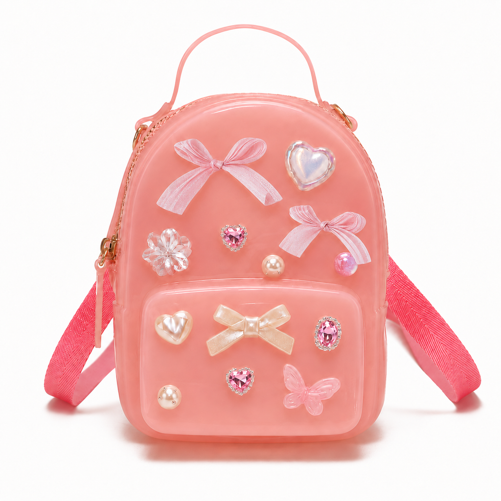 DIY Charm Jelly Mini Backpack – Customizable 4-Theme Set