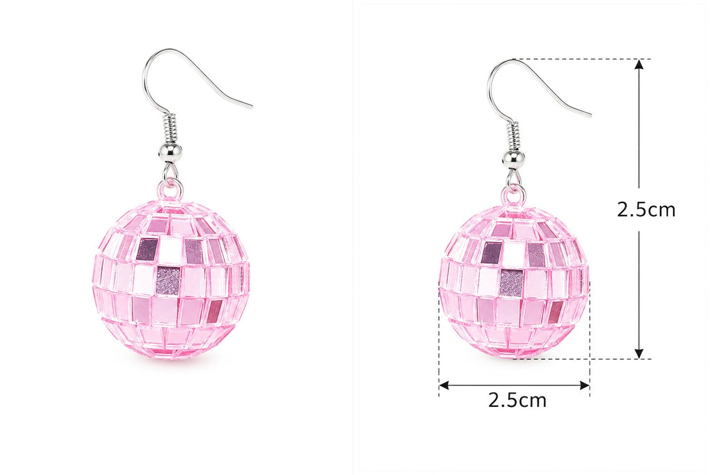Disco Ball Dangle Earring Set BOGO free