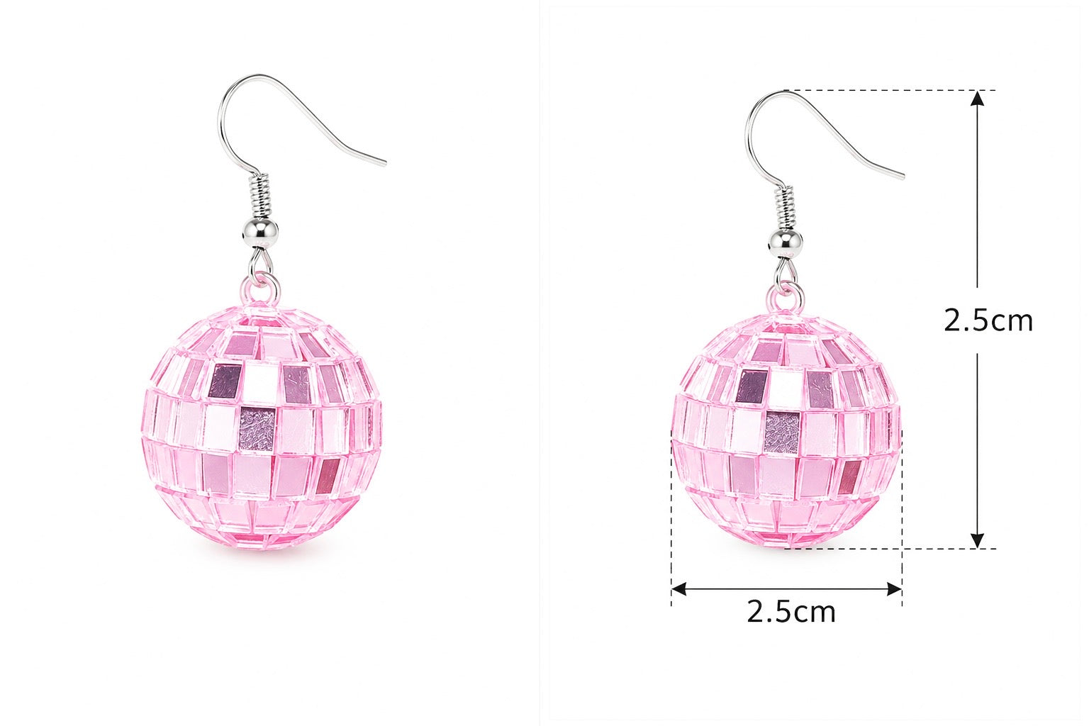 Disco Ball Dangle Earring Set BOGO free