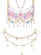 CRYSTAL-purple Festival/Party/Rave Bikini Outfit