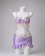 CRYSTAL-purple Festival/Party/Rave Bikini Outfit