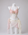 CRYSTAL-pink Festival/Party/Rave Bikini Set
