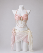 CRYSTAL-pink Festival/Party/Rave Bikini Set