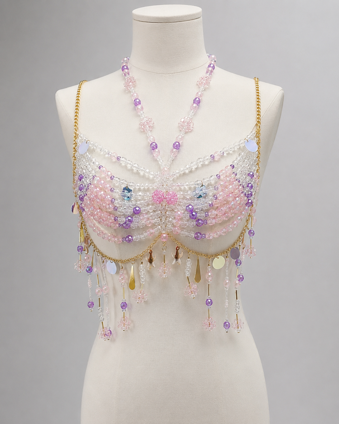 CRYSTAL-purple Festival/Party/Rave Bikini Outfit