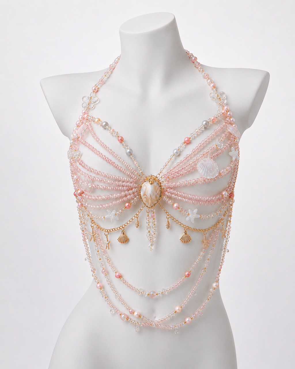 CRYSTAL-pink Festival/Party/Rave Bikini Set