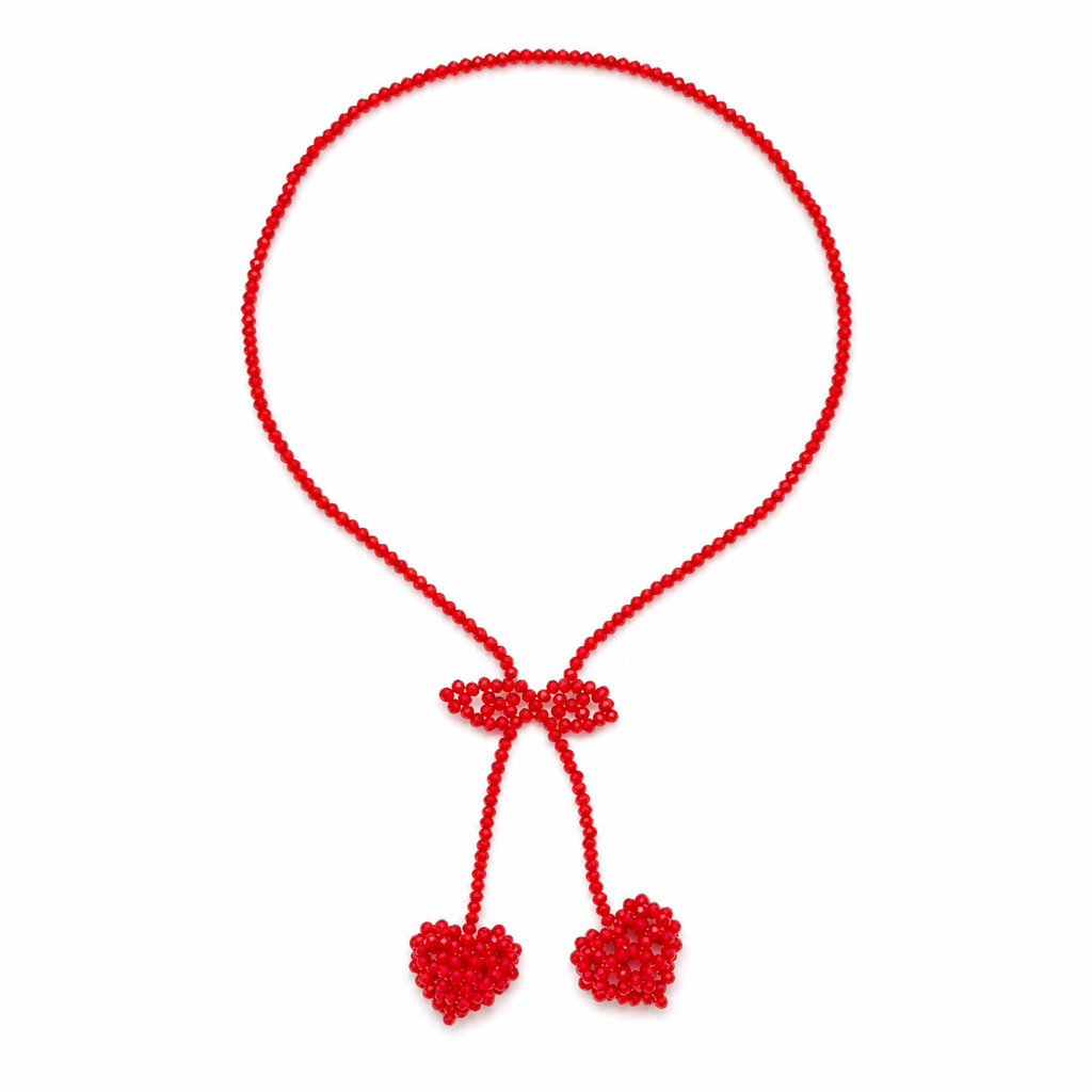 Cherry Glow Adjustable Choker Necklace | FIVZI