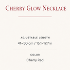 Cherry Glow Adjustable Choker Necklace | FIVZI