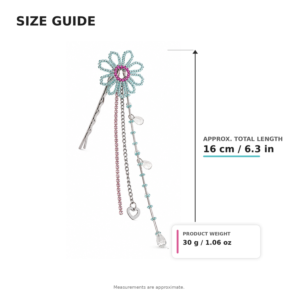 Fairy Bloom Flower Dangle Hair Pin